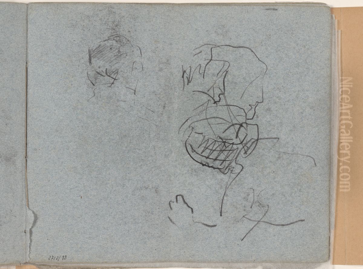 Hoofden Oil Painting by James Ensor