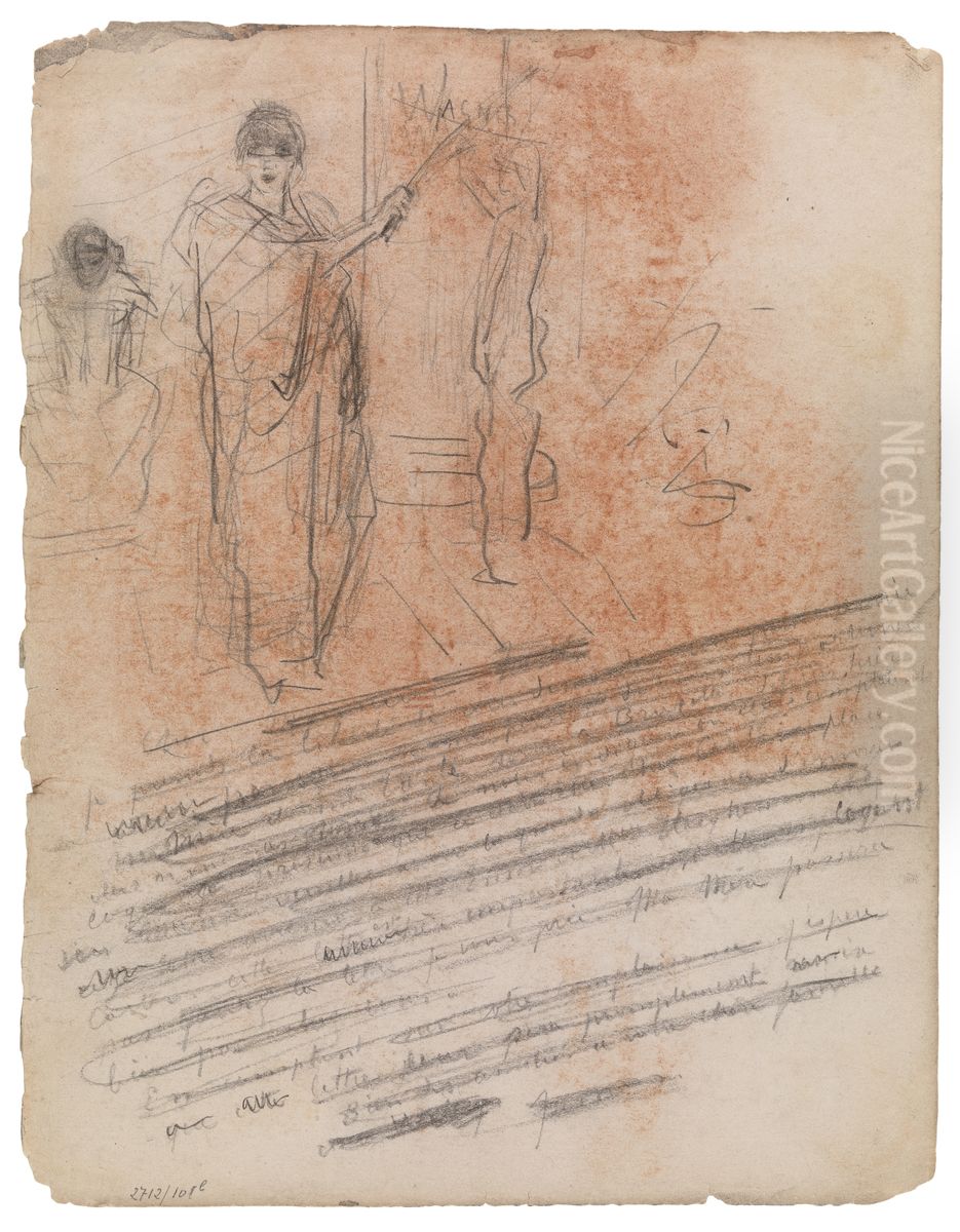 Operascene Oil Painting by James Ensor
