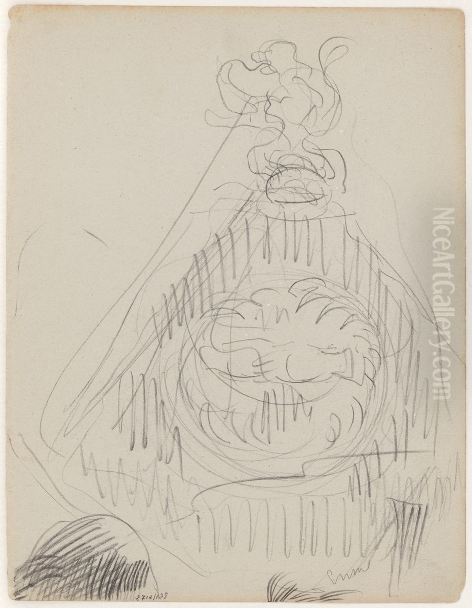 Embleem Oil Painting by James Ensor