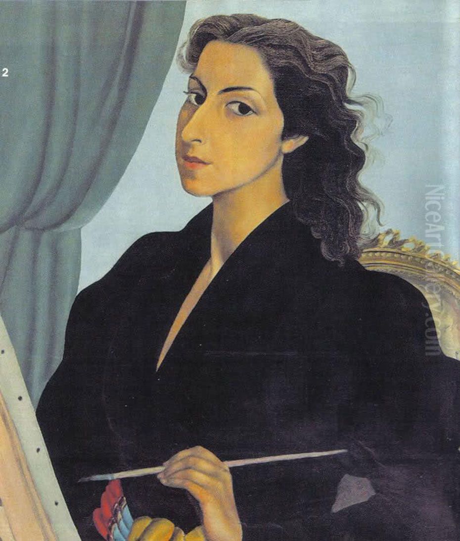 Selbstportrat Oil Painting by Milena Pavlovic-Barili