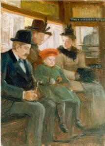 Passagiers in de tram