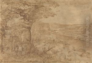 Landschap met pelgrims