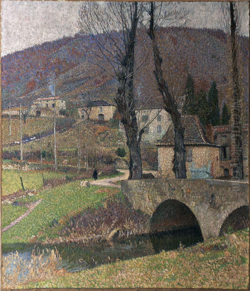 Labastide-du-vert, le village Oil Painting by Henri-Jean Guillaume Martin