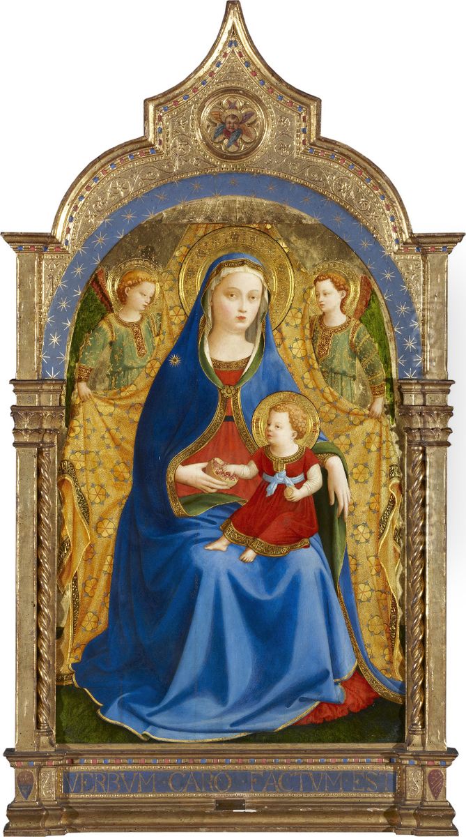 Madonna of the Pomegranate Oil Painting by Fra Angelico
