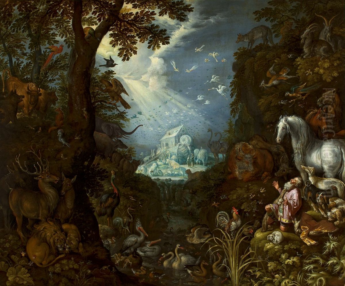 Noah's Ark Oil Painting by Roelant Savery