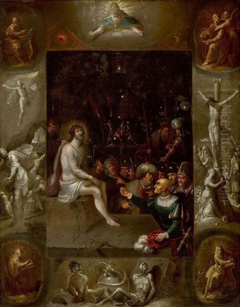 Mocking of Christ. Oil Painting by Frans Francken the Younger