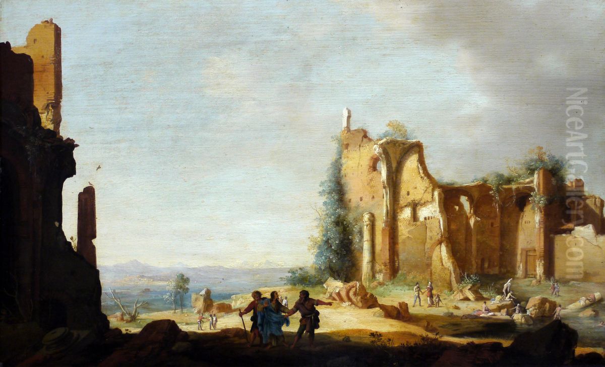 28-29) Oil Painting by Bartholomeus Breenbergh 28-29) Oil Painting by Bartholomeus Breenbergh