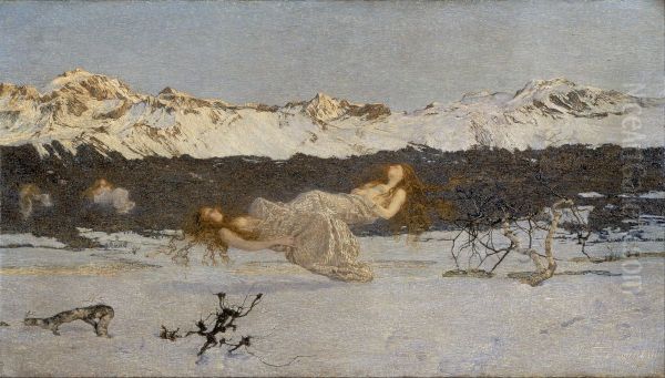 Il castigo delle lussuriose Oil Painting by Giovanni Segantini