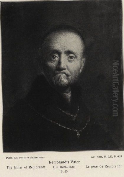 Rembrandt's father Oil Painting by Rembrandt