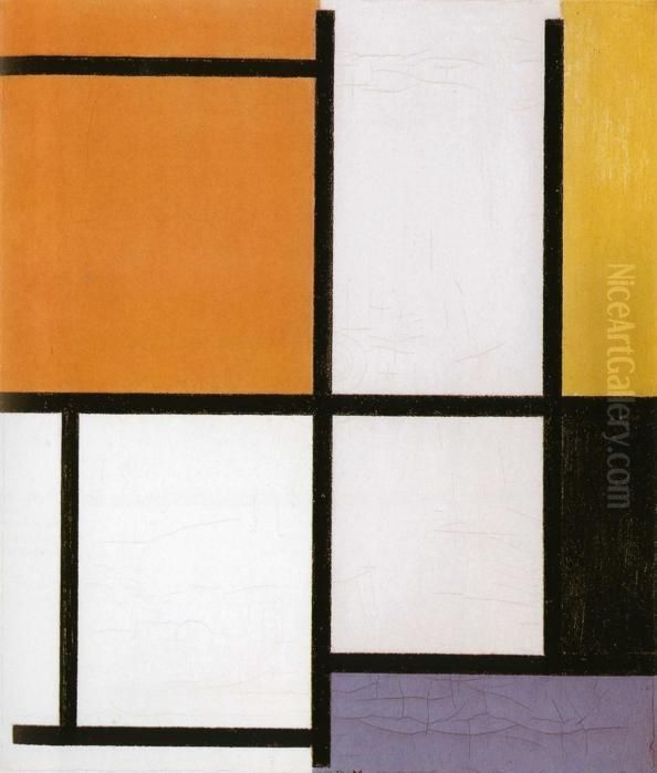 Tableau 3 Oil Painting by Piet Mondrian