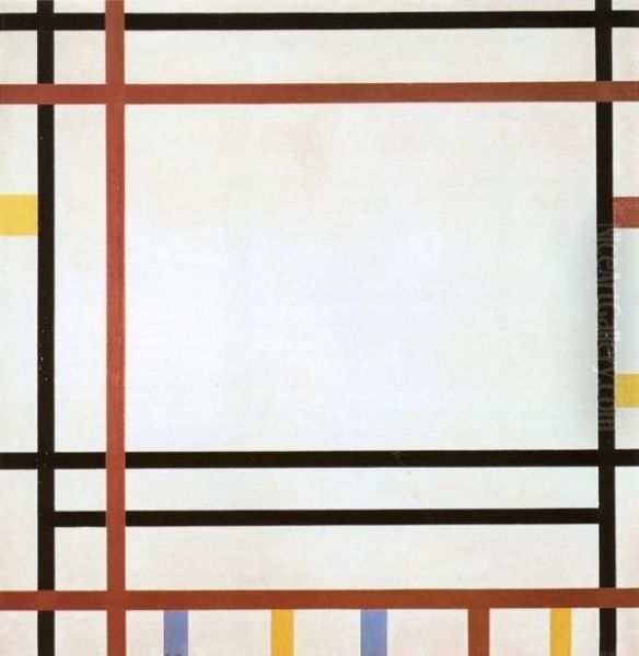 New York Oil Painting by Piet Mondrian