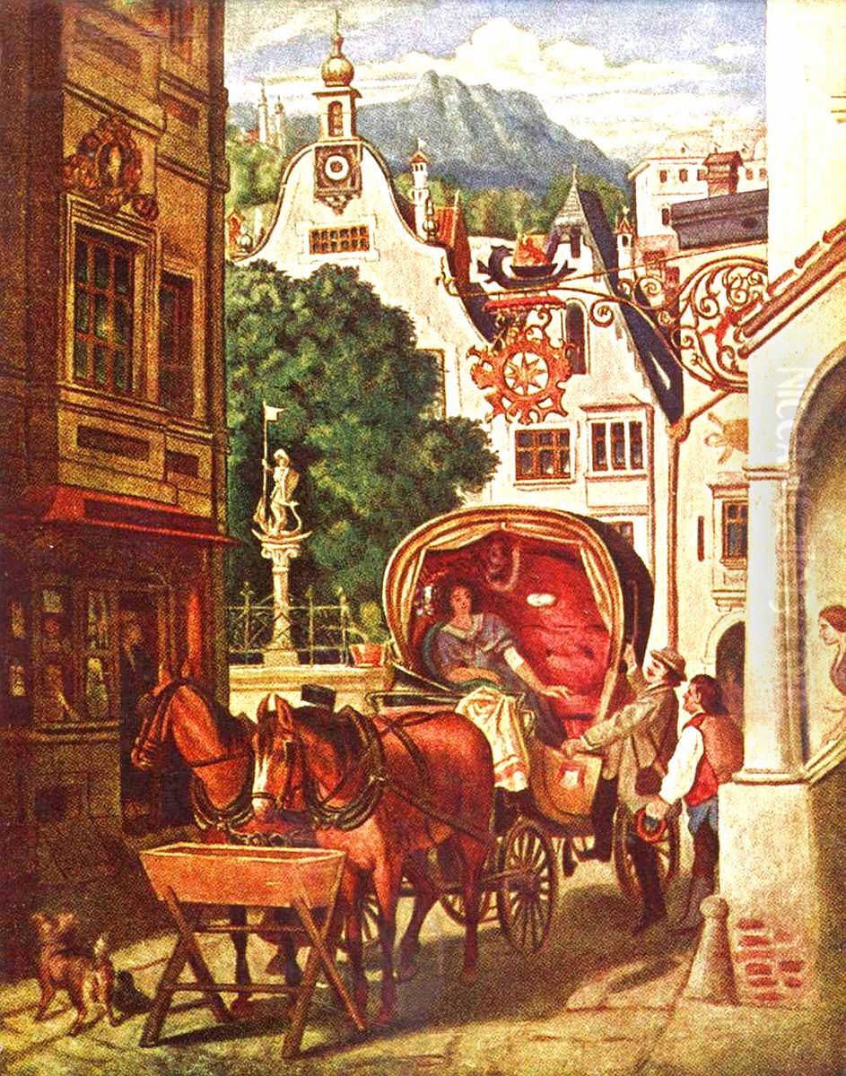 The Honeymoon Oil Painting by Moritz von Schwind