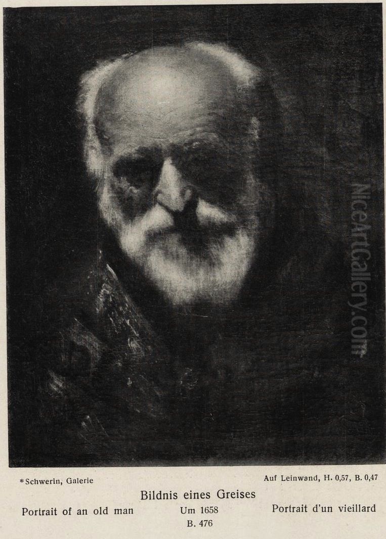 Portrait of an Old Man Oil Painting by Rembrandt