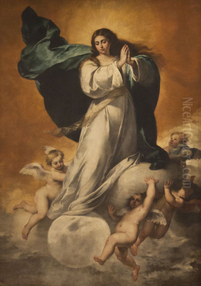 Immaculate Conception Oil Painting by Bartolome Esteban Murillo