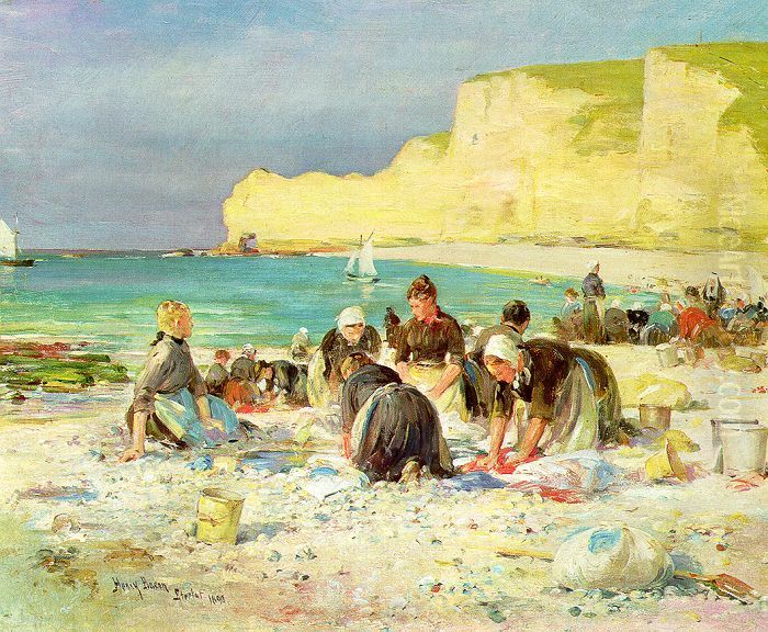 Etretat Oil Painting by Henry Bacon