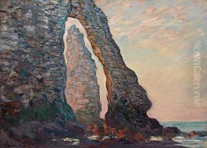 The Aiguille through the Porte d'Aval
