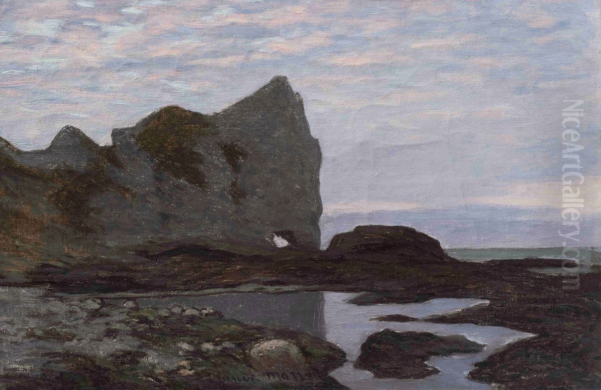 Etretat Oil Painting by Claude Oscar Monet