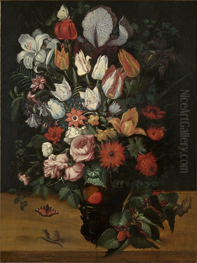 Bouquet of Flowers Oil Painting by Roelant Savery