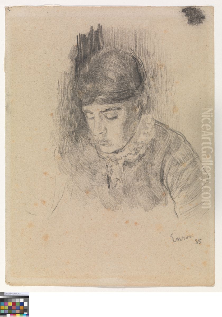 Mitche Ensor Oil Painting by James Ensor