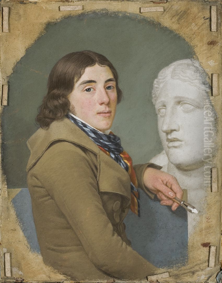 Portret van Albert Jakob Frans Gregorius Oil Painting by Franciscus Joseph Octave van der Donckt
