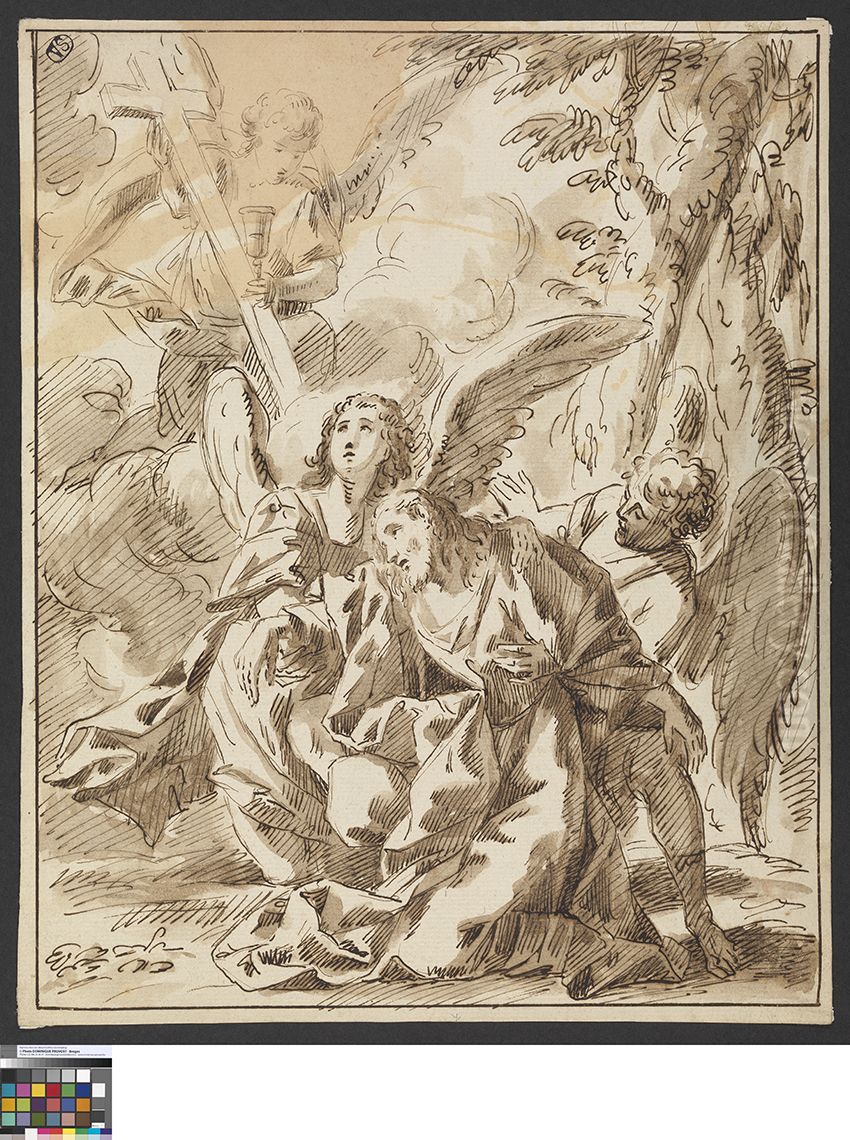 Christus op de Olijfberg Oil Painting by Francesco Trevisani