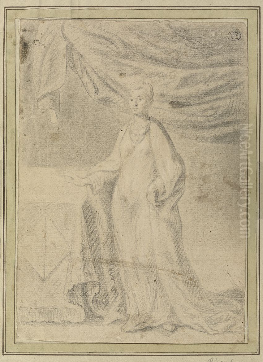 Portret van een vrouw Oil Painting by Frans Pourbus the younger