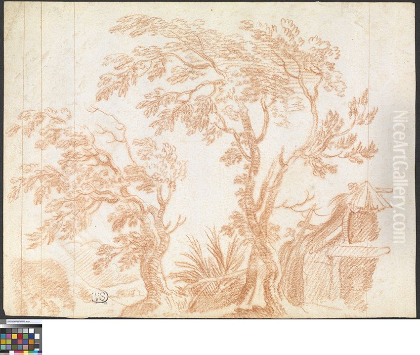 Bomen Oil Painting by Jan Anton Garemyn