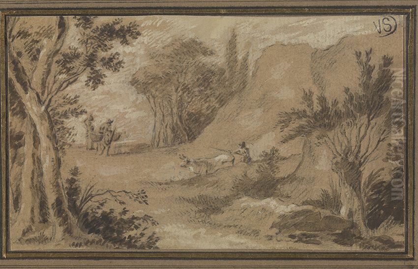 Landschap Oil Painting by Jacques d'Arthois
