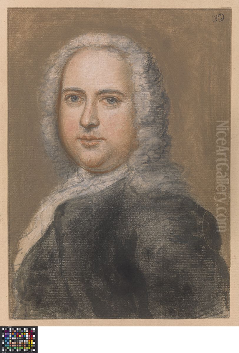 Portret van een man Oil Painting by Cornelis Troost