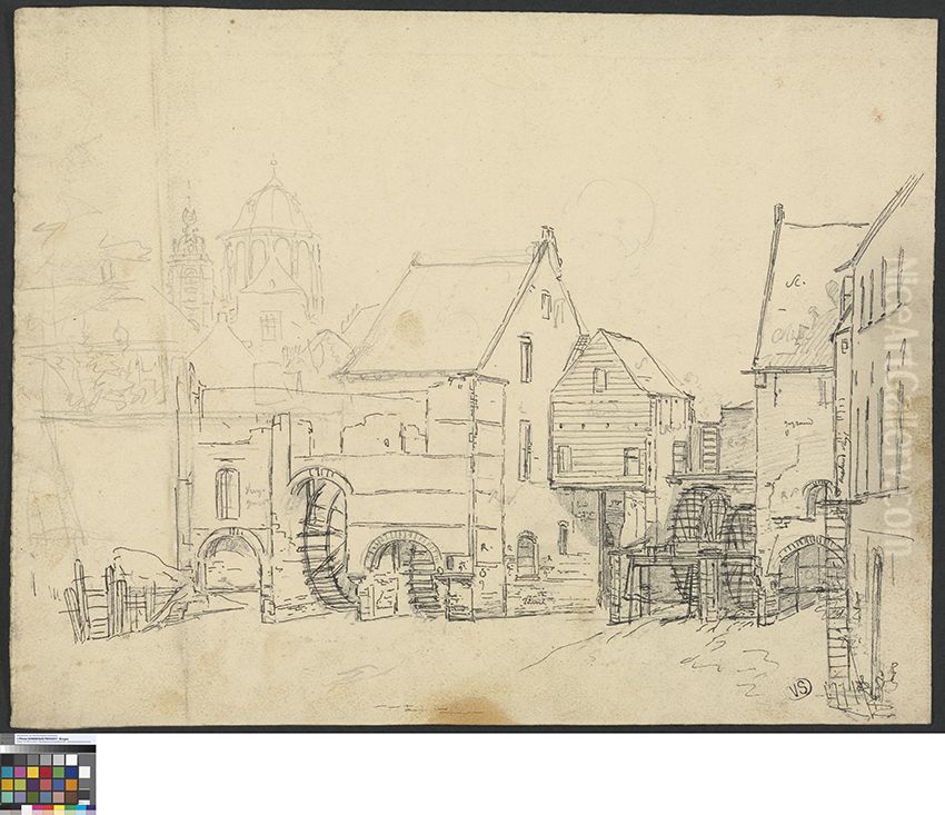 Mechelen Oil Painting by Pieter-Frans De Noter