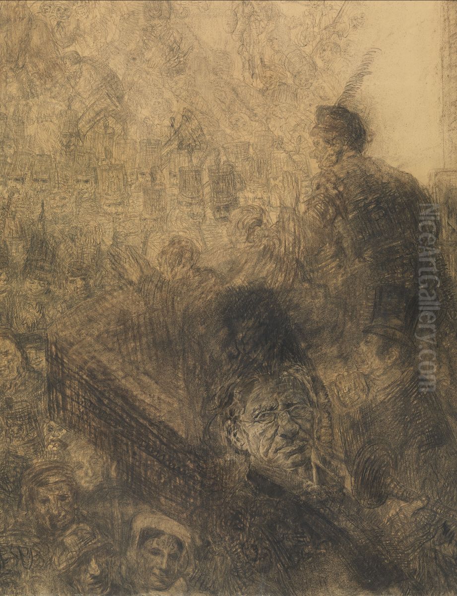 Christ's Entry into Jerusalem Oil Painting by James Ensor