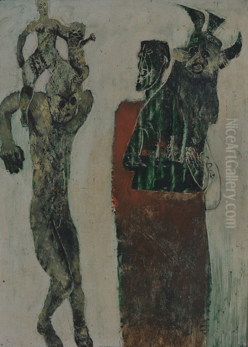 Idolen (spoken) Oil Painting by Frits Van Den Berghe