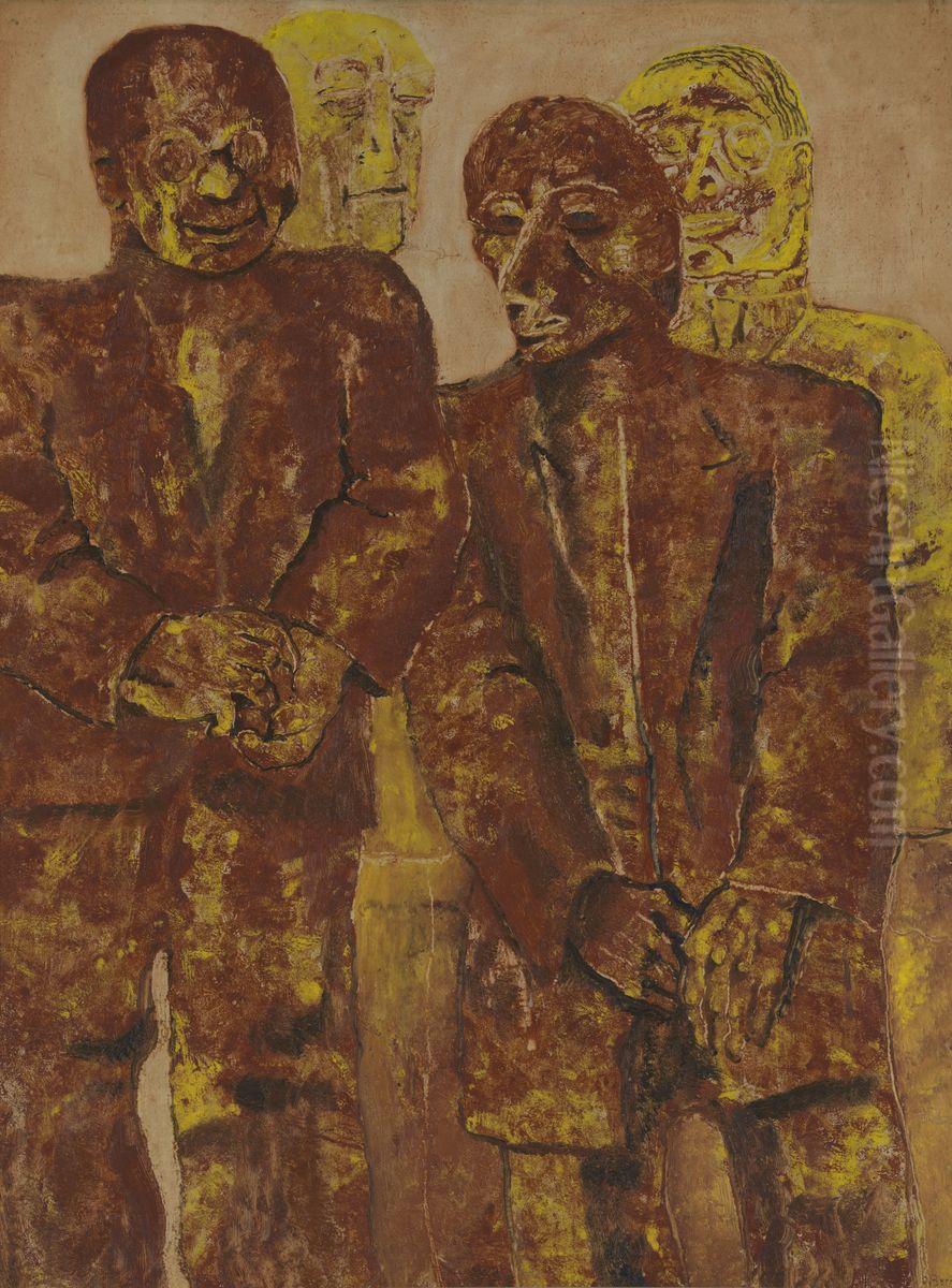 De beschuldigden Oil Painting by Frits Van Den Berghe