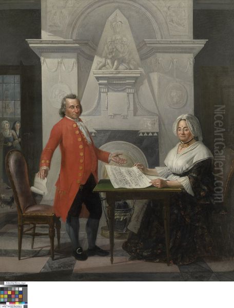 Jubileumportret van de familie De San Oil Painting by Gerardus de San