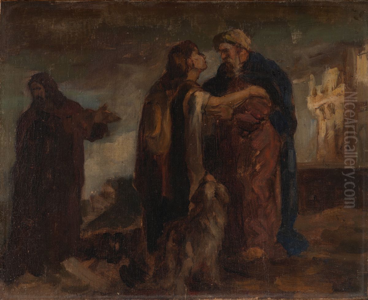 Return of the prodigal son Oil Painting by James Ensor