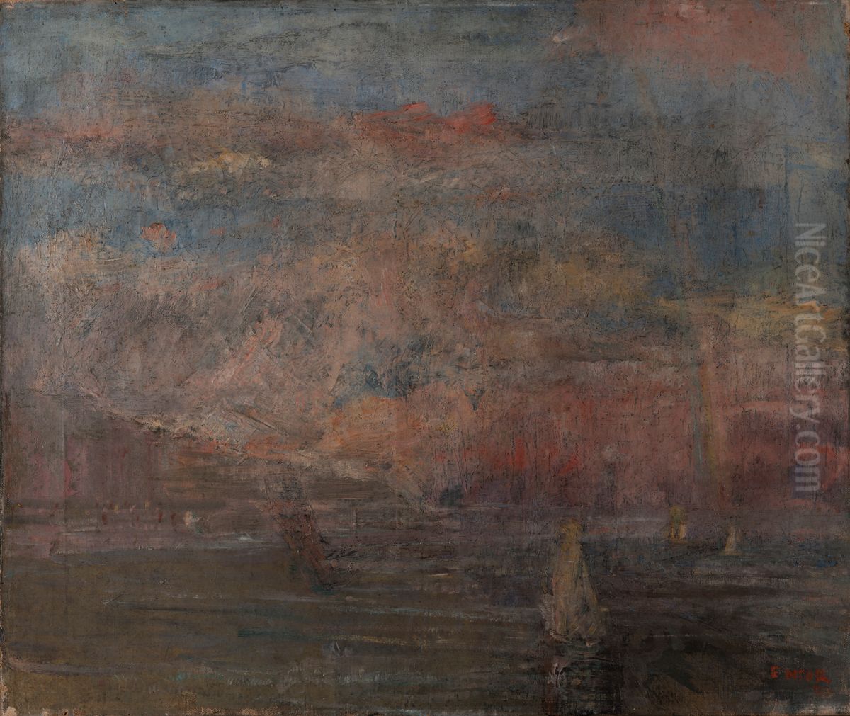 After the storm Oil Painting by James Ensor