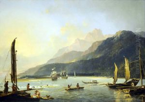 '[A] view of Maitavie Bay, [in the island of] Otaheite [Tahiti]'