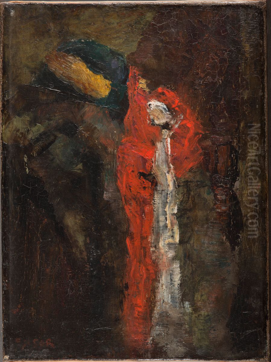 Still-life (Fabrics) Oil Painting by James Ensor