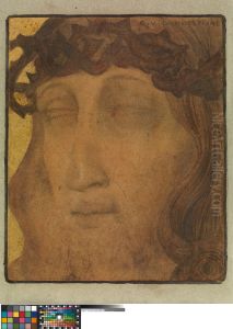 Head of Christ with a Crown of Thorns