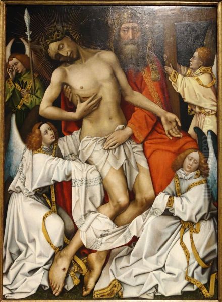 Holy Trinity Oil Painting by Rogier van der Weyden