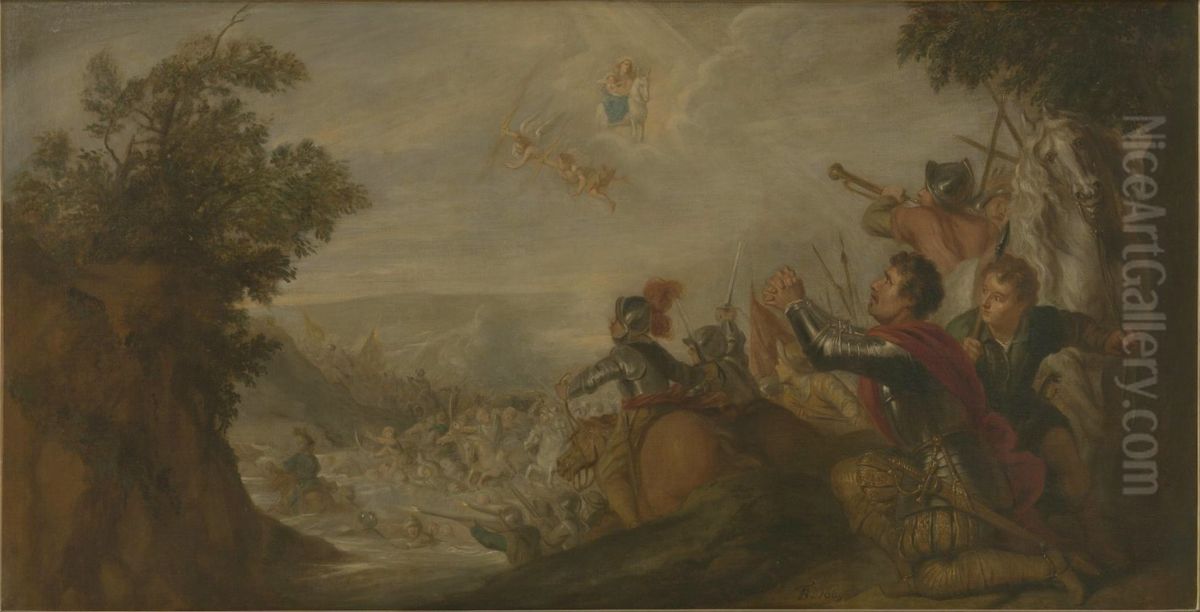 The fight Oil Painting by Theodoor Boeyermans