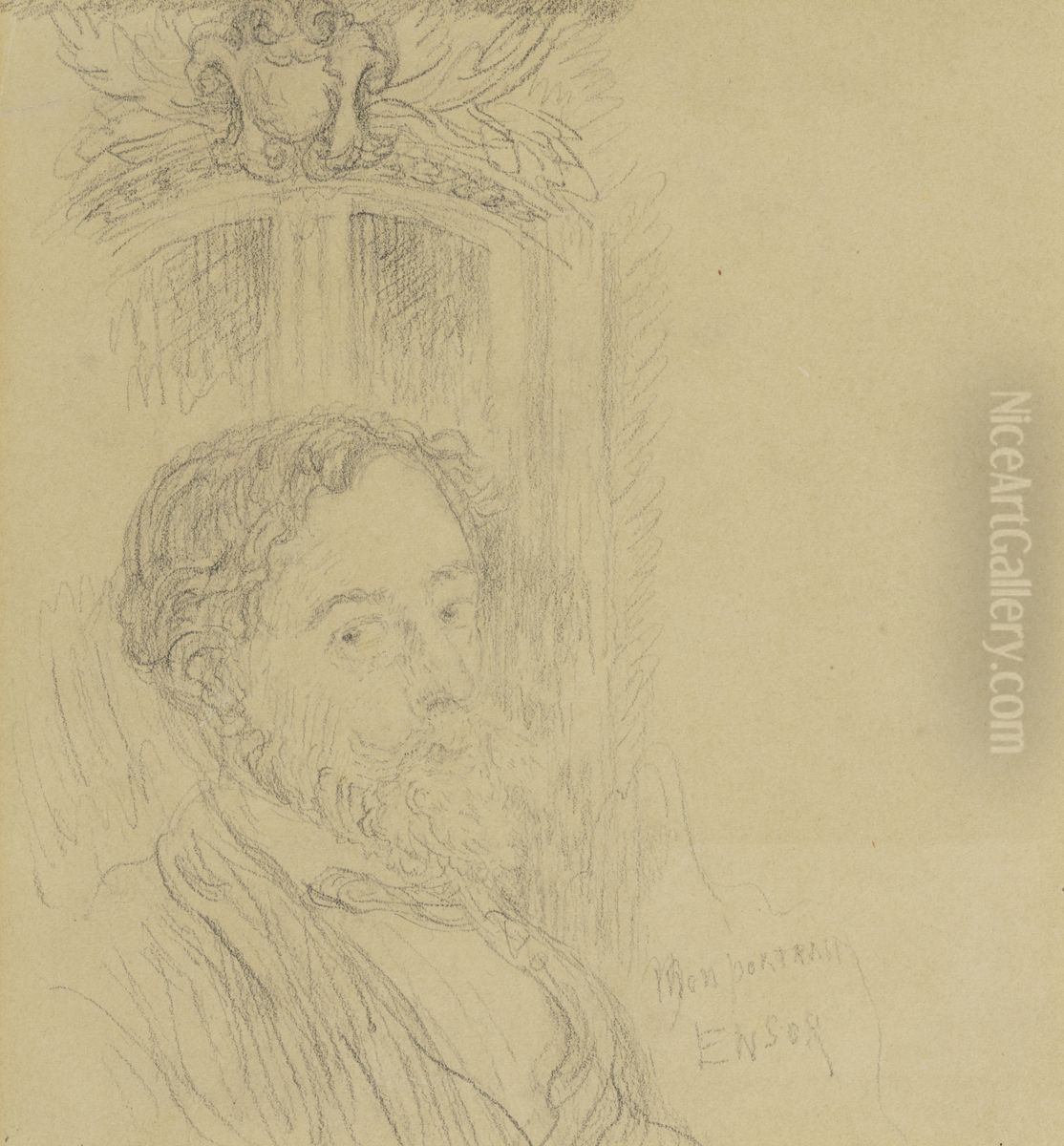 Mijn portret Oil Painting by James Ensor
