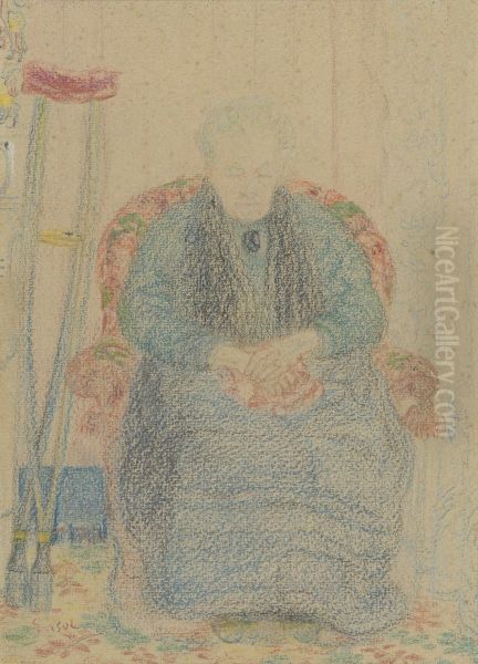 Mijn tante Oil Painting by James Ensor