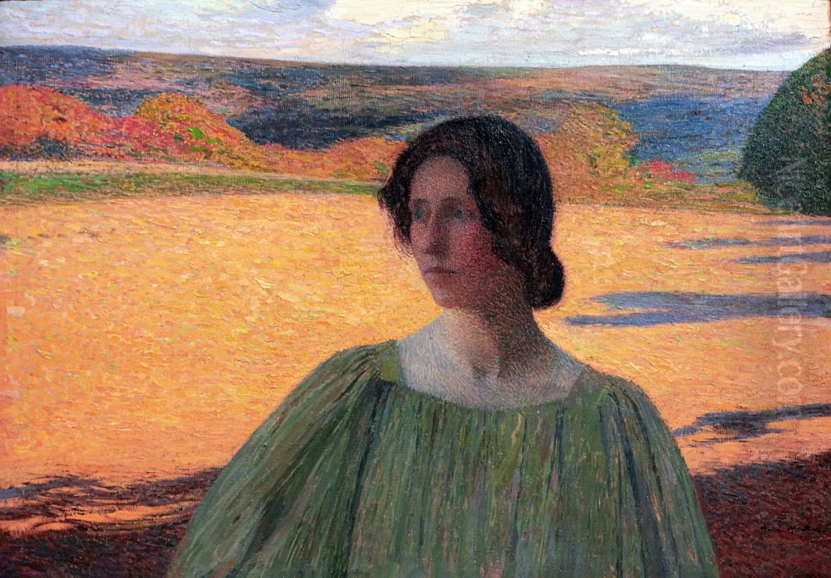 Meditation Oil Painting by Henri-Jean Guillaume Martin