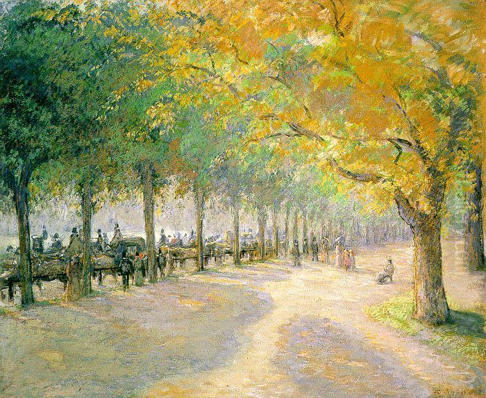 Hyde Park Oil Painting by Camille Pissarro