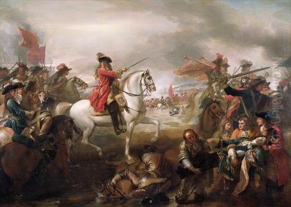 The Battle of the Boyne Oil Painting by Benjamin West