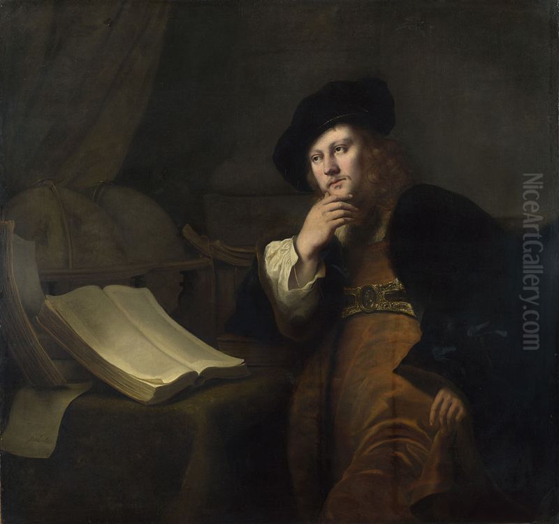 An Astronomer Oil Painting by Ferdinand Bol