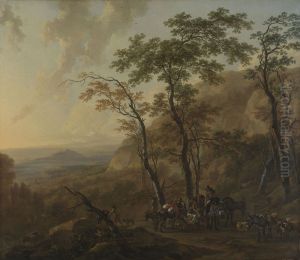 Mountainous Landscape with Muleteers