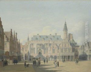 The Market Place and Town Hall, Haarlem
