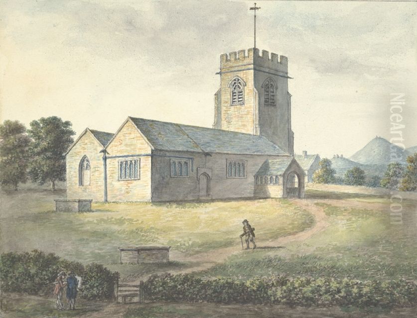Doddleston Church Oil Painting by John Ingleby